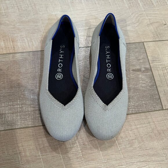 ROTHY'S WOMENS CREAM FLAT SLIP ON SHOES SIZE 8 - Picture 1 of 9